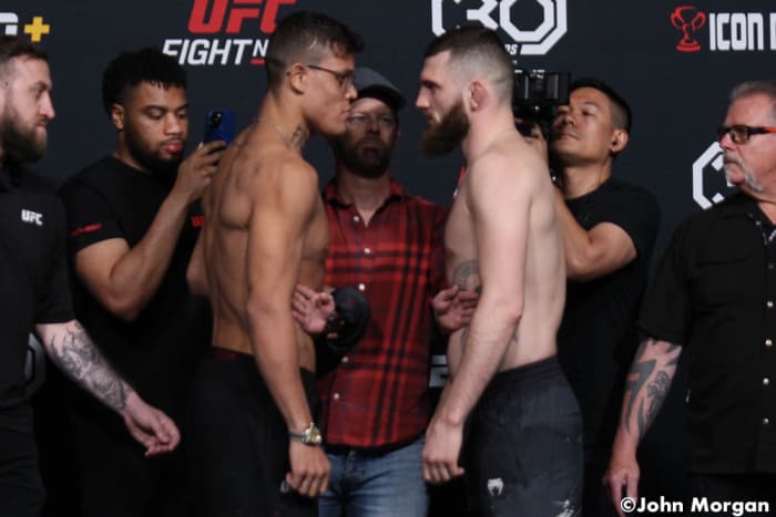 Photos Ufc Fight Night Official Weigh Ins Faceoffs Mma Underground