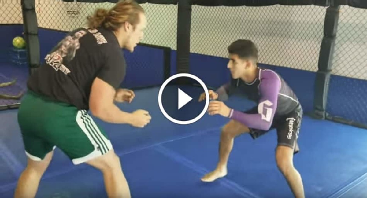 BJJ Purple Belt Takes On MASSIVE 250lb Bodybuilder MMA Underground