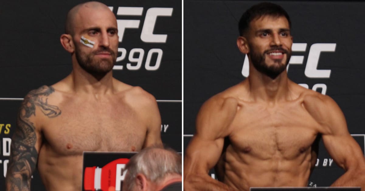 'UFC 290: Volkanovski Vs. Rodriguez' Official Weigh-in Results: One ...