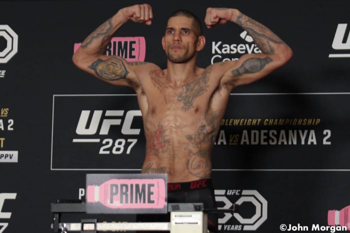 Verdict MMA S OverUnder Alex Pereira Is Moving To Light Heavyweight   Alex Pereira Ufc 287 Official Weigh Ins 