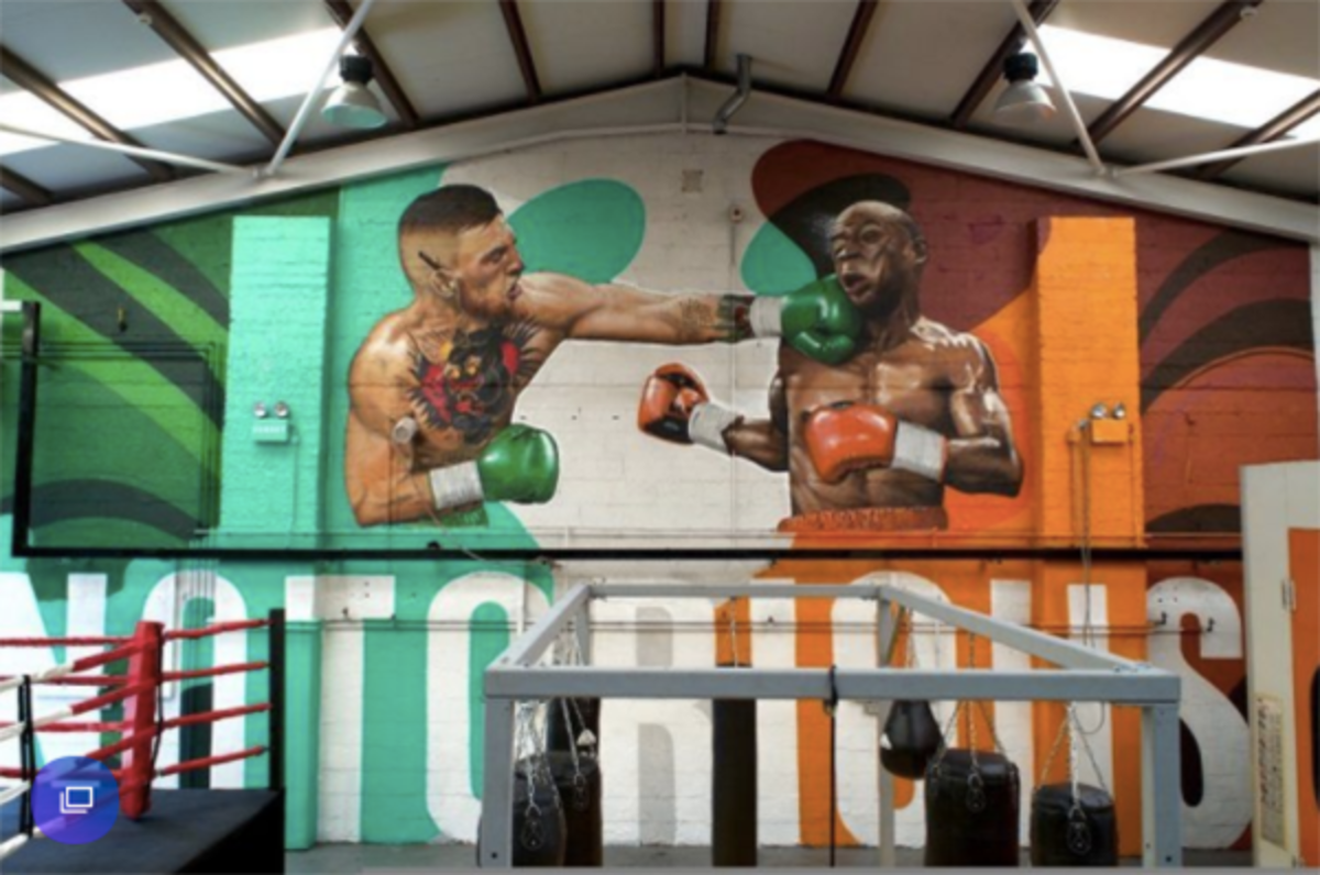 The story behind McGregor's SBGi 'Goodnight Floyd' mural - MMA Underground