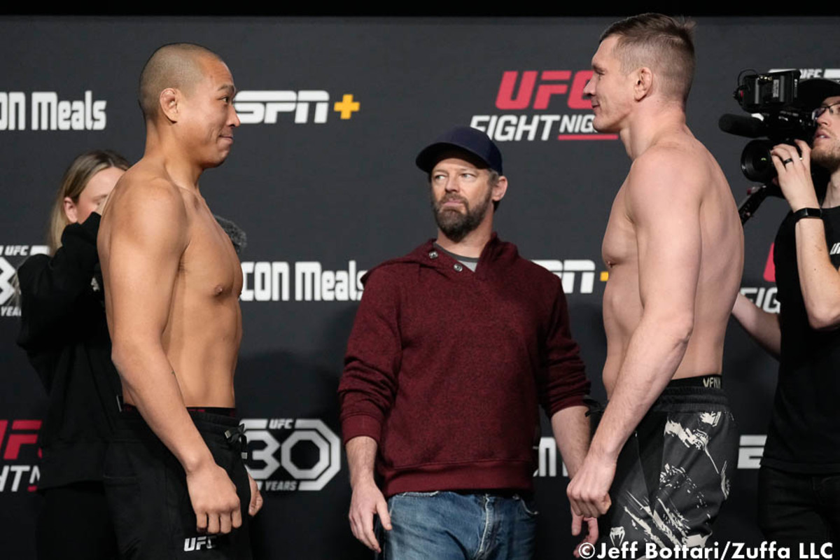 Photos: UFC Fight Night 218 official weigh-ins, faceoffs - MMA Underground