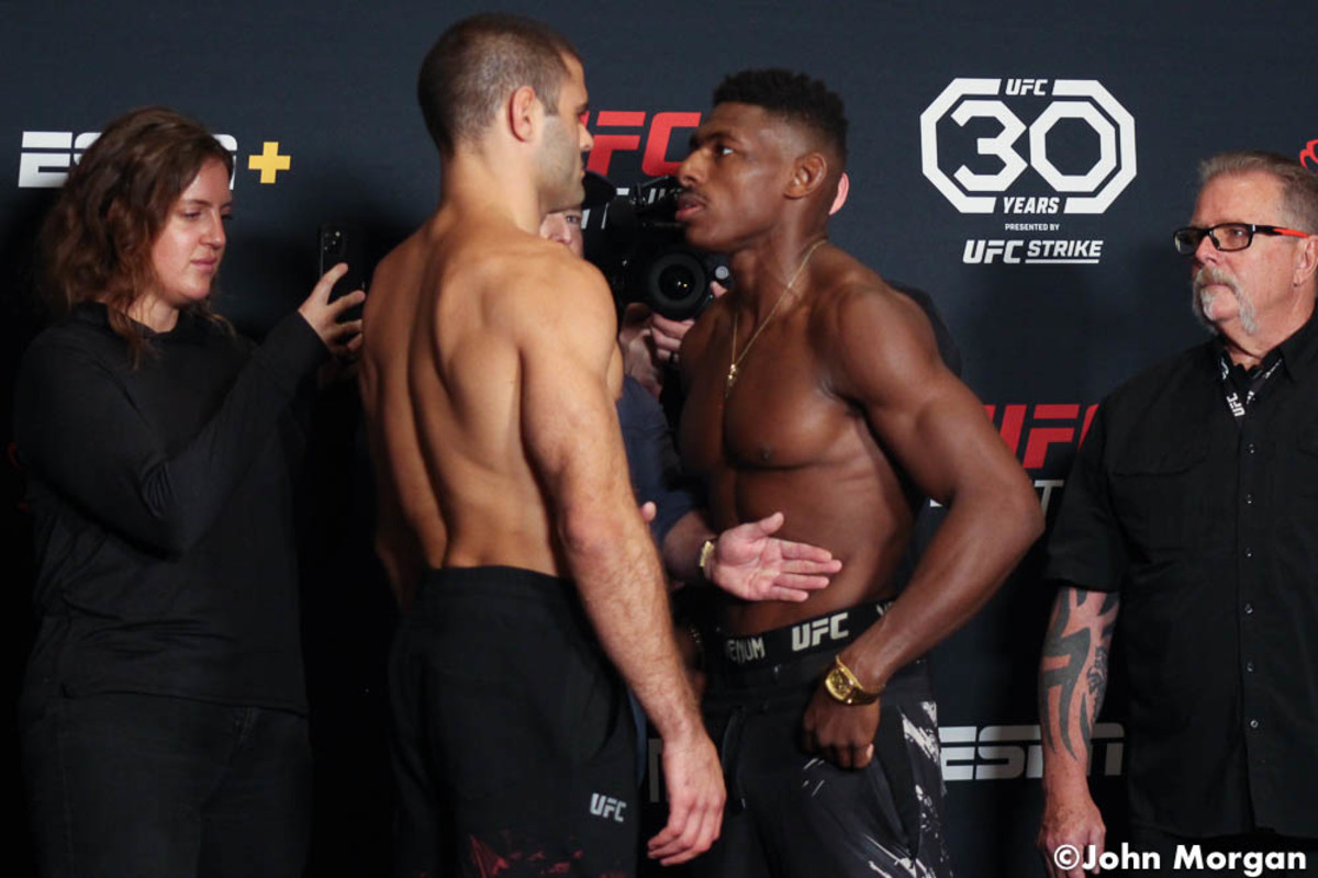 Photos UFC Fight Night 224 official weighins, faceoffs MMA Underground