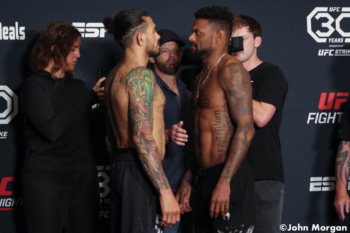 Photos UFC Fight Night 224 official weighins, faceoffs MMA Underground