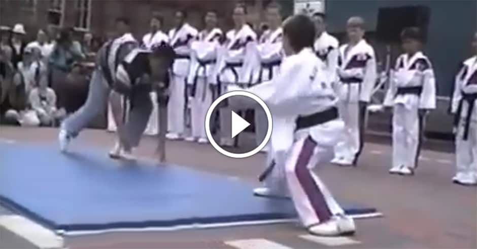 11 year old performs awesome acrobatic martial arts