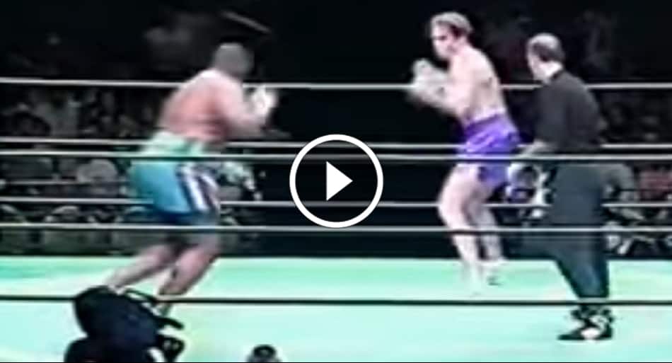 120lb size difference in bare-knuckle MMA fight with bizarre ending