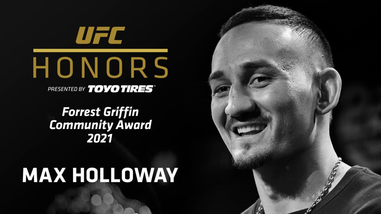 Max Holloway honored with Forrest Griffin community award