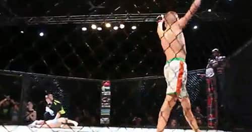 15 yr old vs. 23 yr old MMA fight – ends in first round