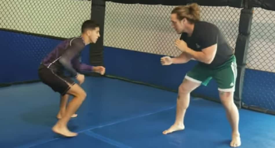 150lb BJJ purple belt vs. MASSIVE 250lb bodybuilder