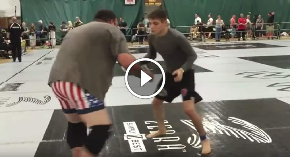 17 year old 155lb teen vs. 340lb wrestler