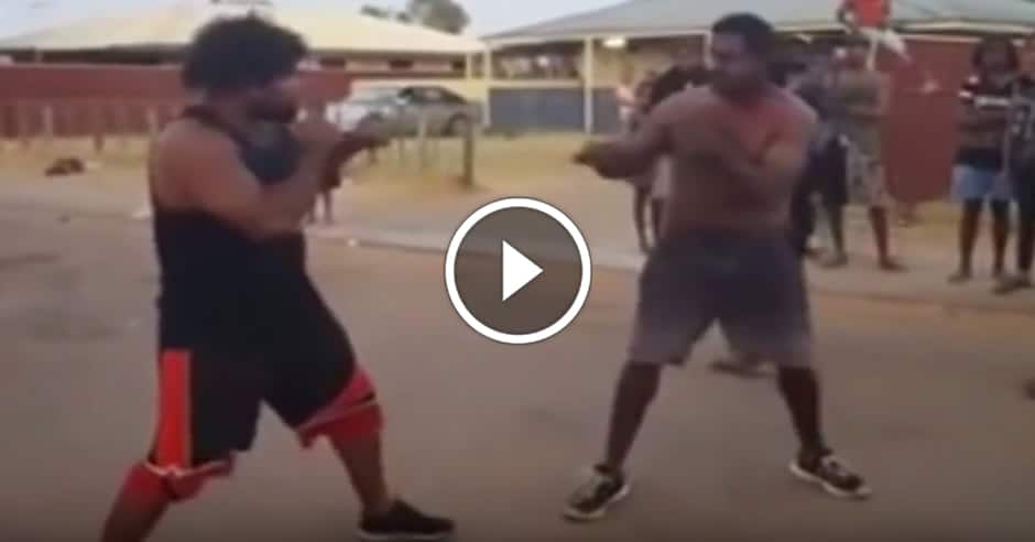 Aboriginal street fight leads to brutal finish