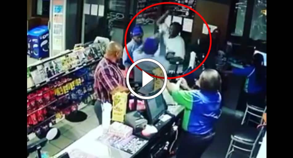 Aggressive customer vs. gas attendant – big mistake