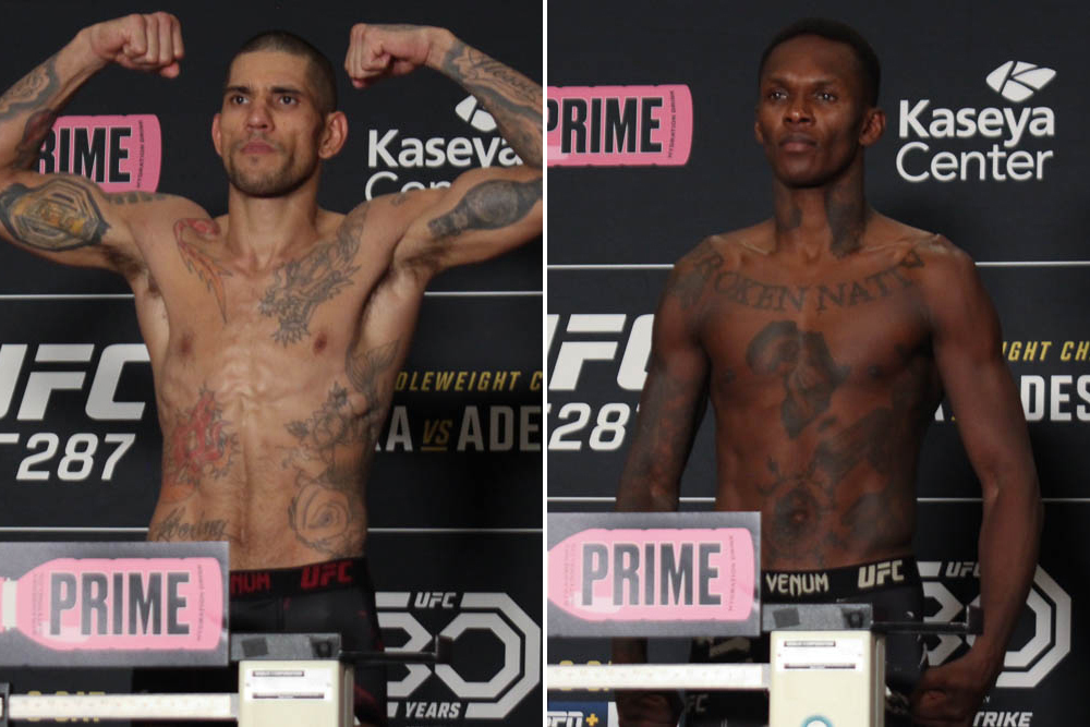 UFC 287 official weigh-in results: One main-card miss, but title fight set