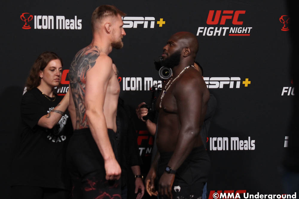 UFC Fight Night 207 official weigh-ins results: Alexander Volkov (256.5), Jairzinho Rozenstruik (259) cleared