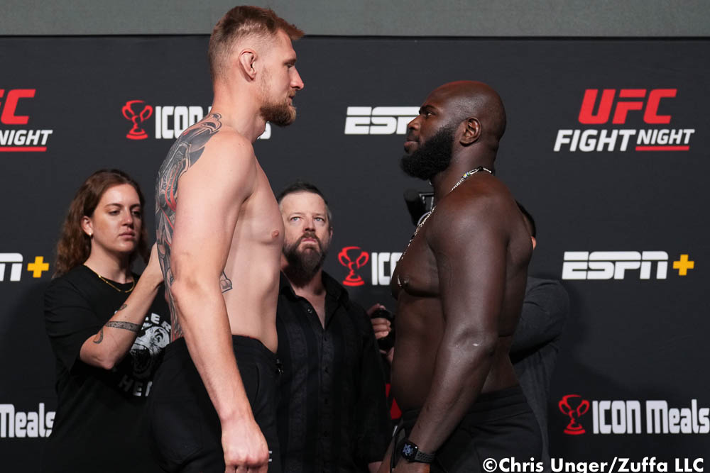 Photos: UFC Fight Night 207 official weigh-ins, faceoffs