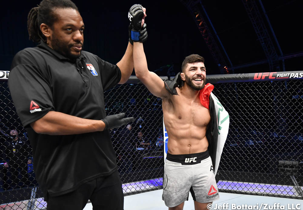 Amir Albazi prepping announcement at UFC 278: ‘The Prince is here’