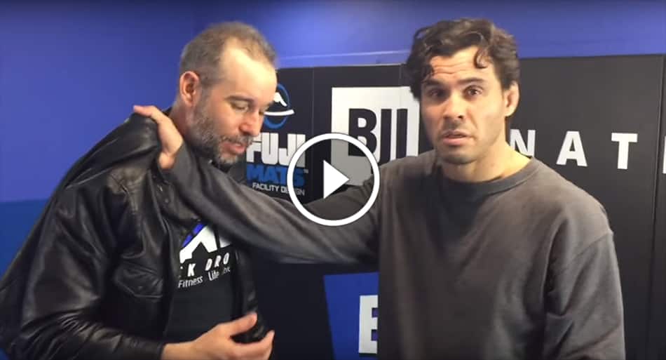 An easy way to choke someone out with a jacket