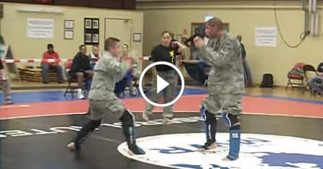 Guy takes on monster of man in Army Combatives finals