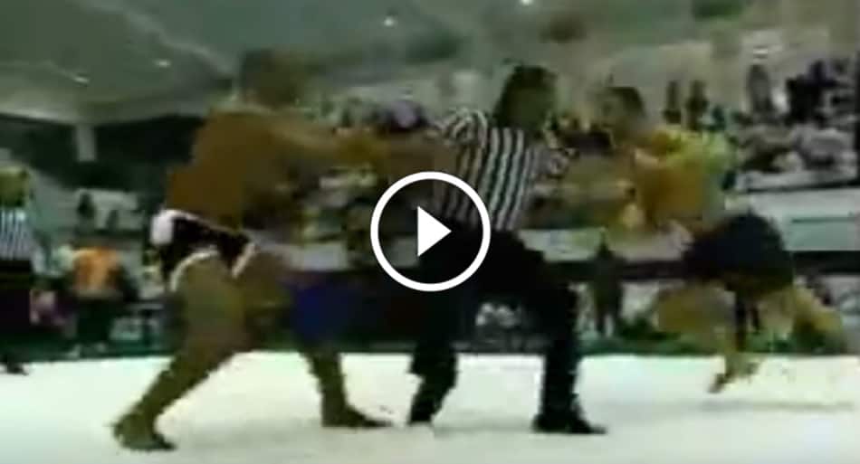 Real fight breaks out during grappling match after ‘incident’