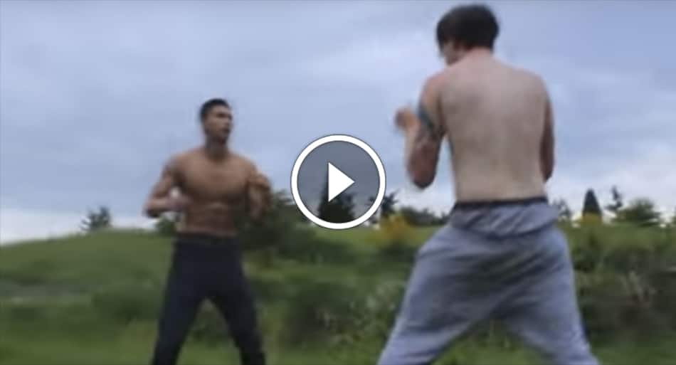What happens when an average Joe runs into a trained martial artist
