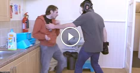 Grab and punch street fight technique