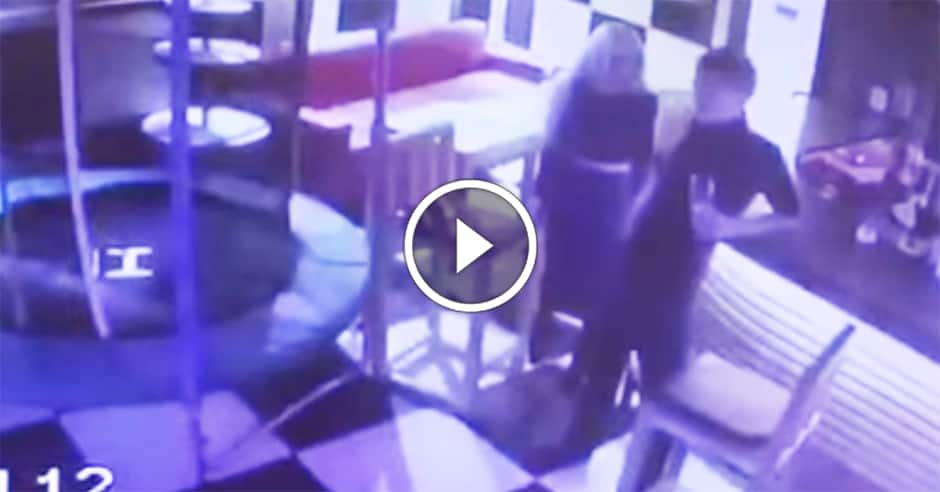 Bar room pervert quickly regrets his actions