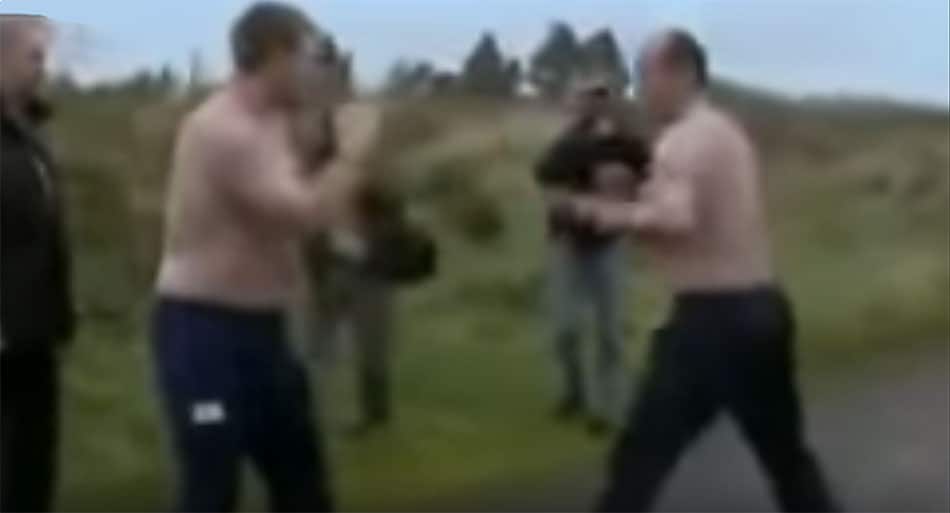 Bare knuckle gypsy fight between feuding families gets bloody FAST