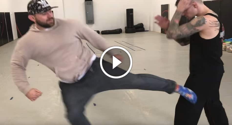 UFC fighter demonstrates how to use karate in MMA