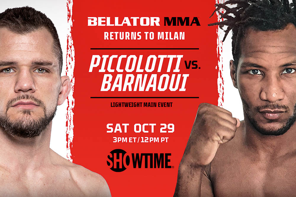 Bellator returns to Italy on October 29 with Adam Piccolotti vs. Mansour Barnaoui