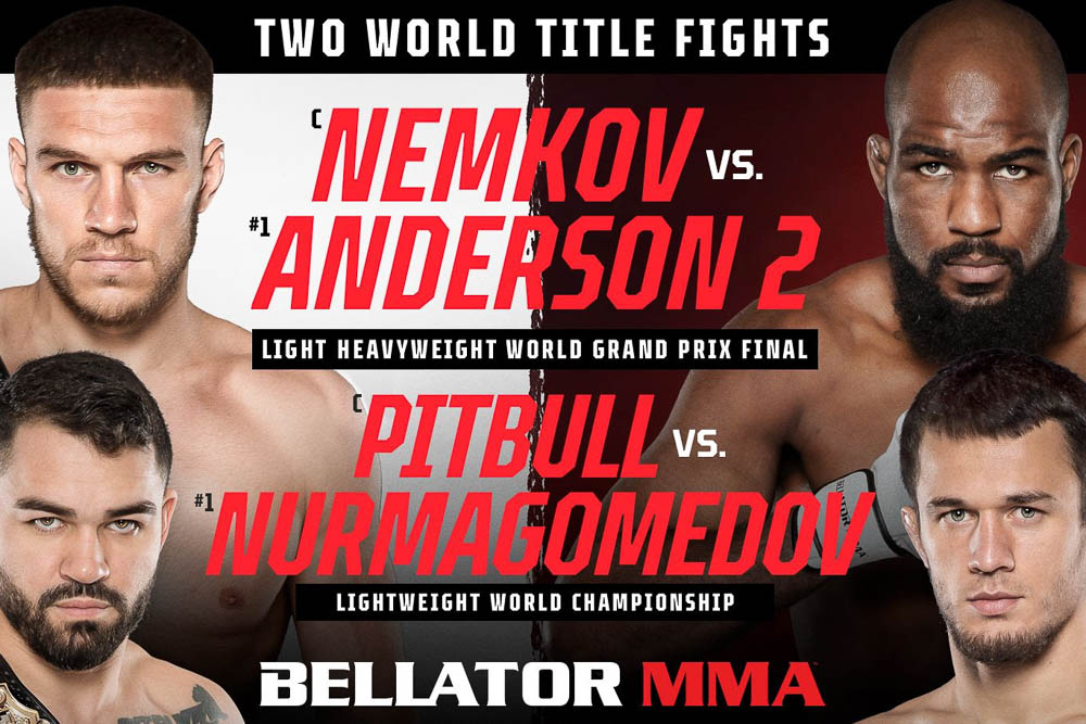 Full card set for Bellator MMA’s return to chicago with ‘Bellator 288: Nemkov vs. Anderson 2’ on November 18