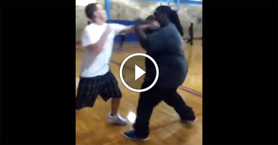 Big bully begs to get hit – he does but check out what happens next