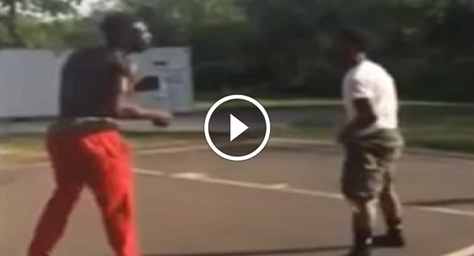 Bigger guy picks fight with smaller guy – ends in respect