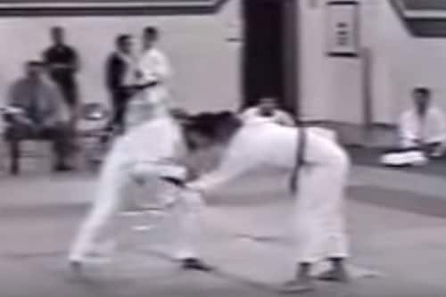 Before they were famous: BJJ white belt vs. Judo black belt in Judo competition