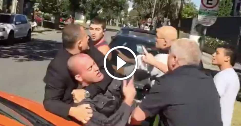 Brown attacked at hotel, teammates run down and beat assailant