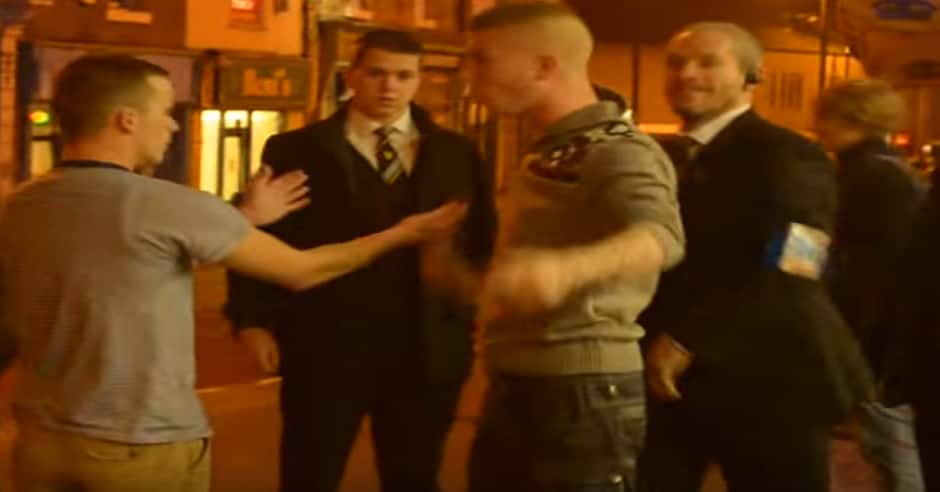 Bouncer shocks unruly patron with martial arts skills (NSFW)