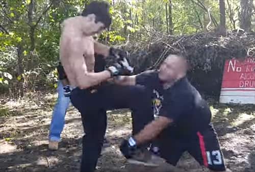 Boxing vs MMA in backyard brawl ends brutally