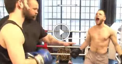 Brawl breaks out during match, but then match continues