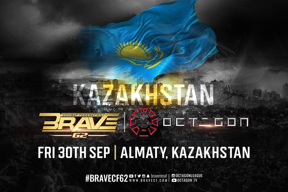 BRAVE CF 62 to be held in Kazakhstan in association with Octagon League