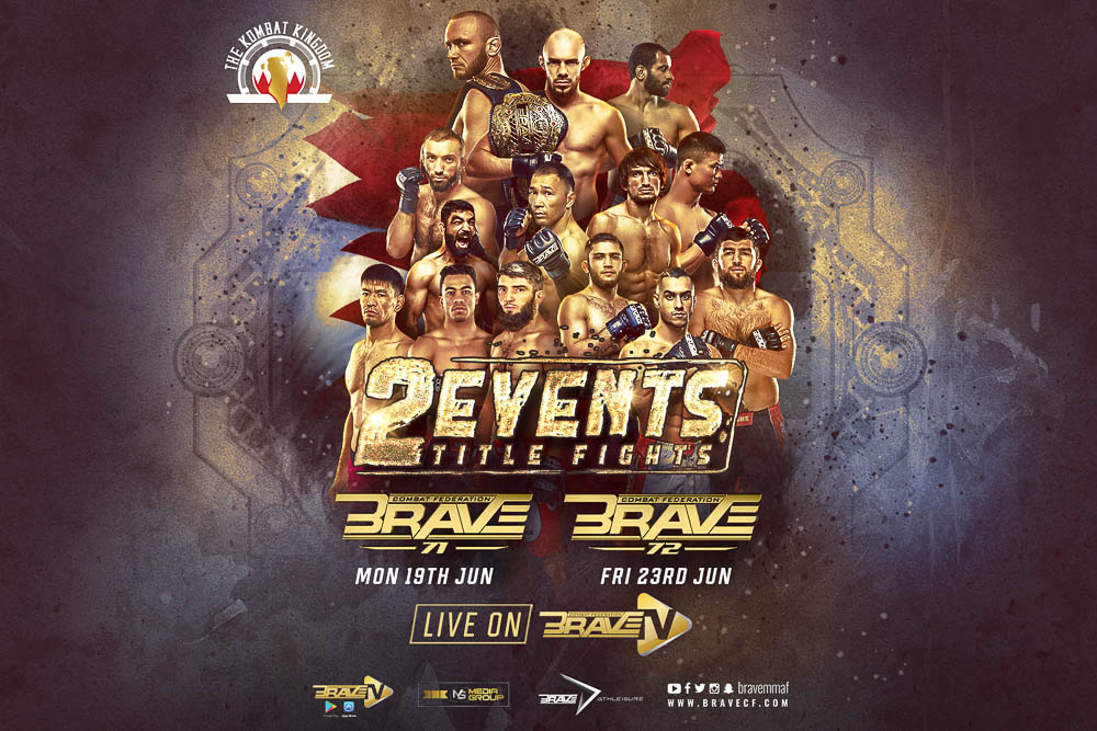 BRAVE Combat Federation to host two huge events in Bahrain with two title fights