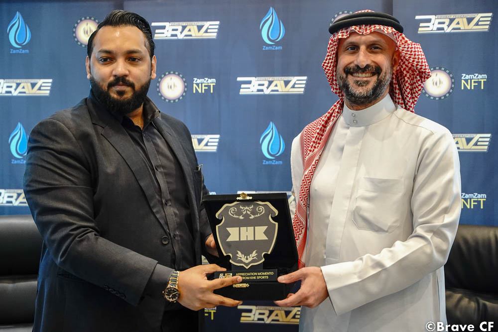 BRAVE Combat Federation and Zamzam Token Co. sign first sports NFT collaboration in Middle East
