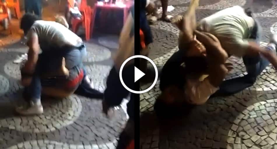 Brazilian street fight shows the power of Jiu-Jitsu