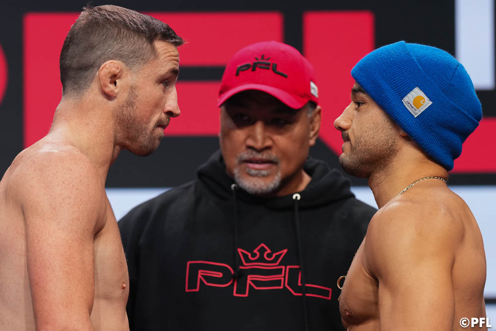 Photos: 2023 PFL 1 ceremonial weigh-ins, face-offs