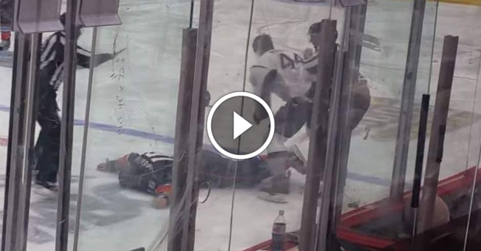Hockey enforcer brutally knocked out