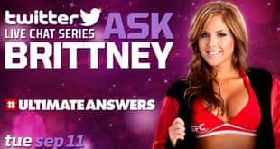 Brittney Palmer: Live Q&A on Twitter. Tues. 4:00 PM ET