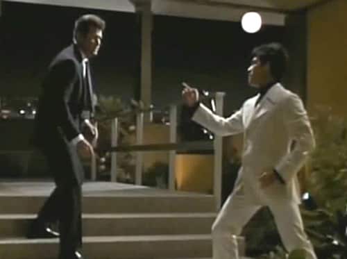 Bruce Lee jumps to his death off a skyscraper in ‘Marlowe’