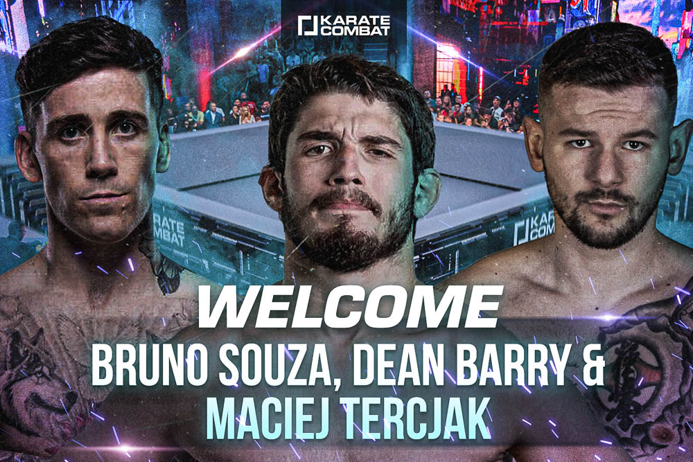 Karate Combat adds Dean Barry, Bruno Souza and Maciej Tercjak to roster