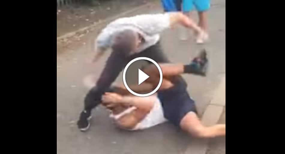 Brutal bare-knuckle fight with crazy comeback