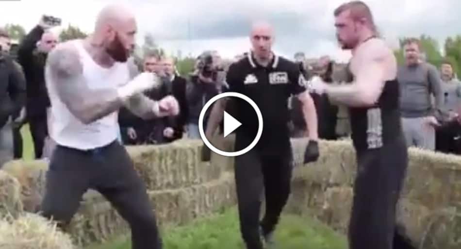 Brutal back and forth bare-knuckle fight – gets bloody