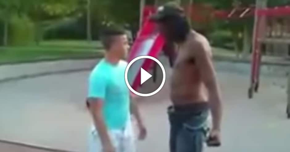 David vs. Goliath in the park