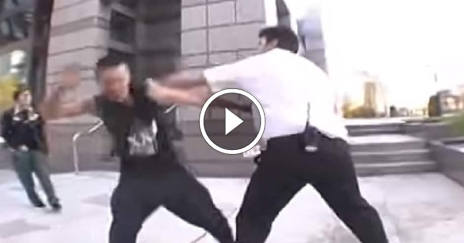 Bully security guard oversteps his bounds